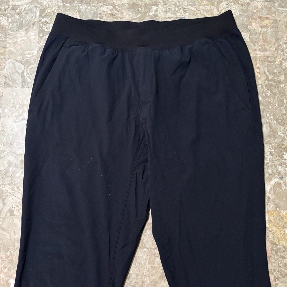 Lululemon In Mind Pants Mens XL Black 30" Woven Jogger Pull On Gym M5413S